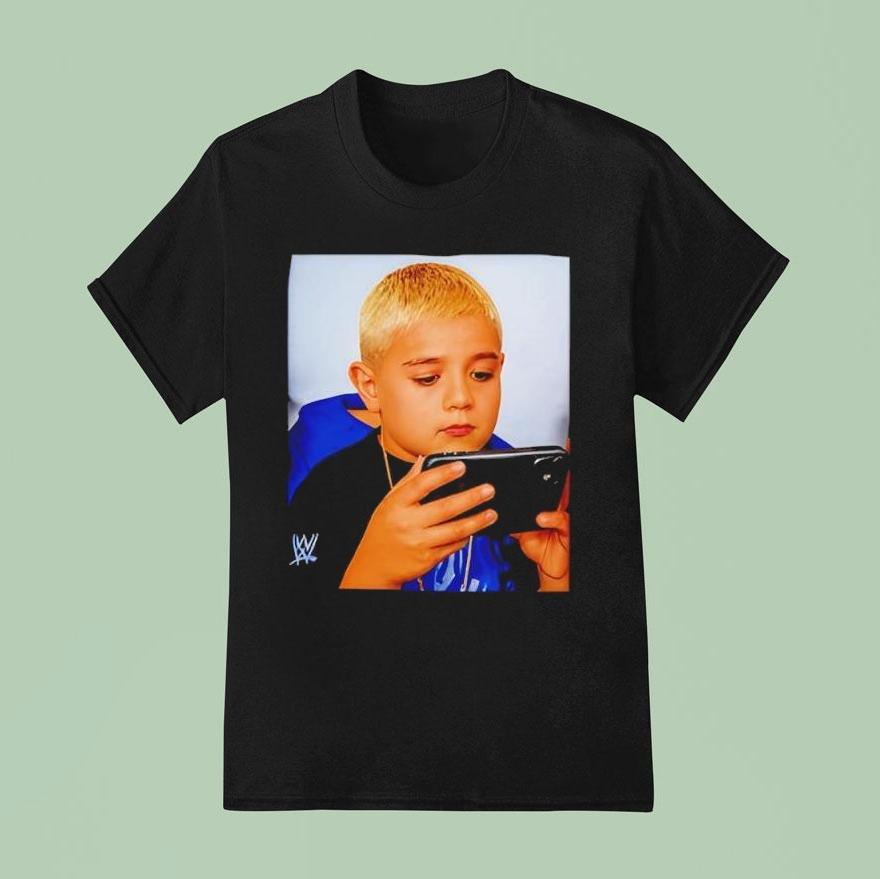 Dominik Mysterio Kid Playing Game Shirt