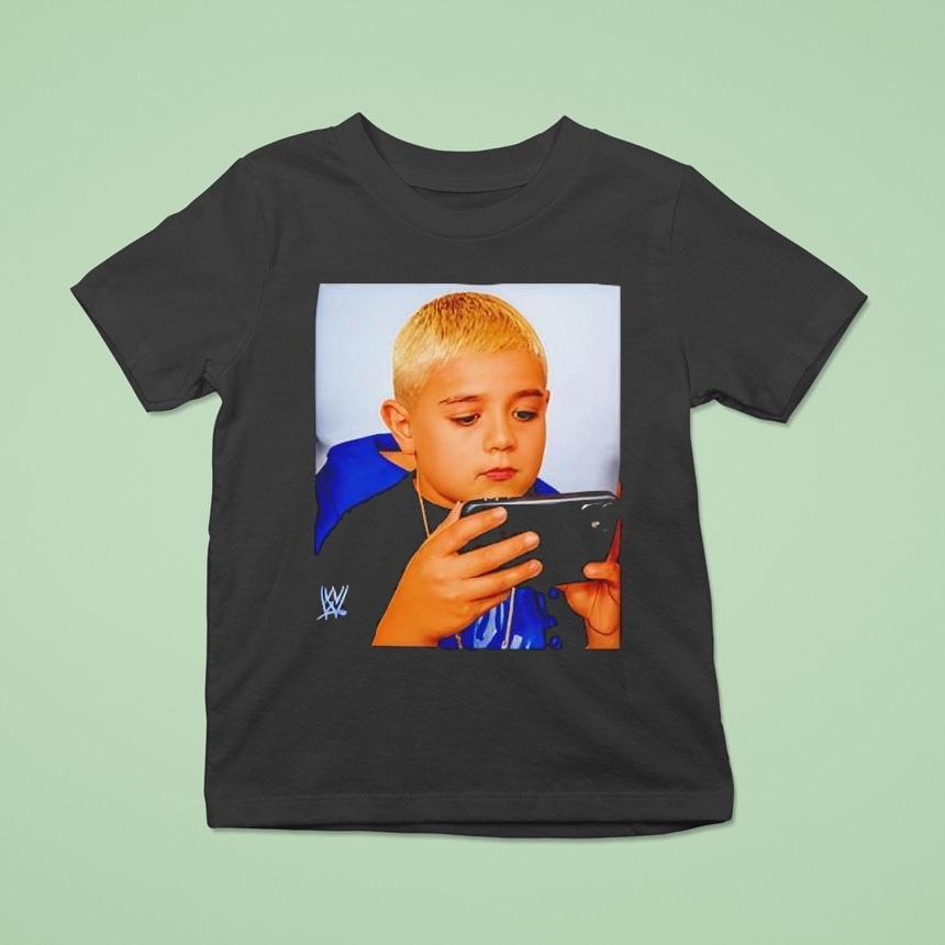 Dominik Mysterio Kid Playing Game Shirt