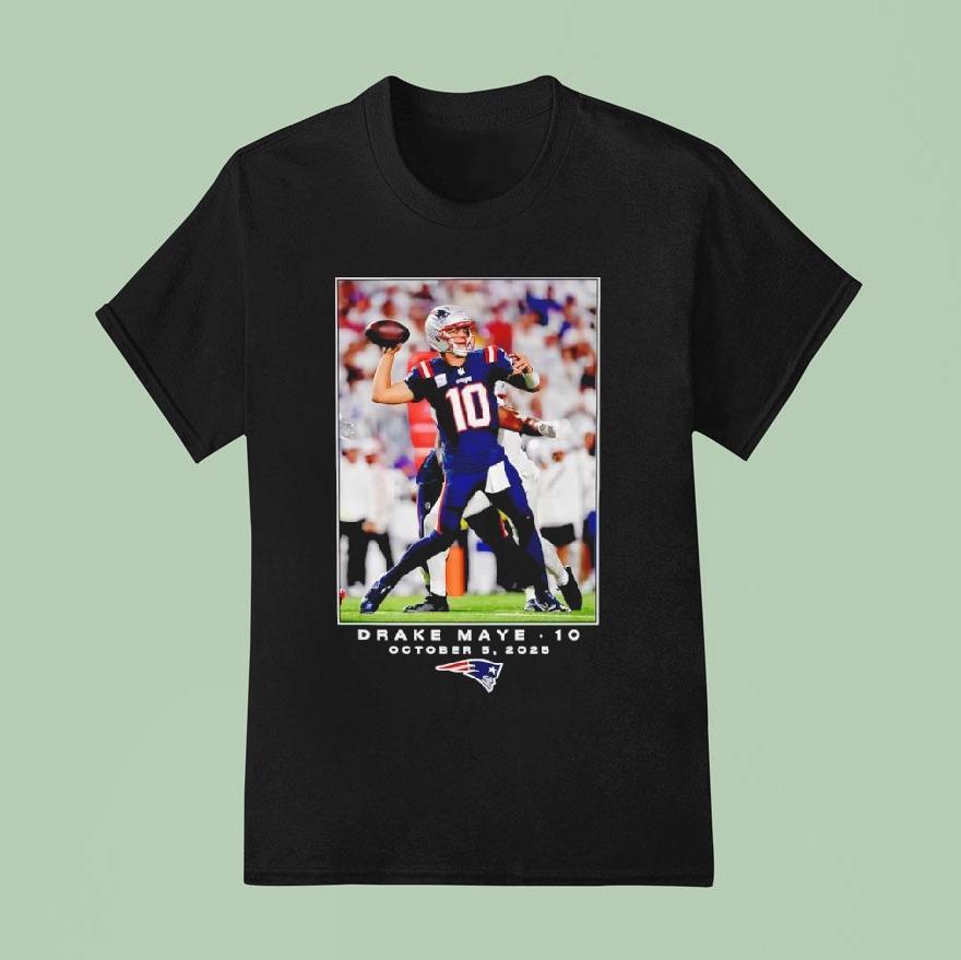 Drake Maye New England Patriots Nfl Flash Features Week 5 Shirt