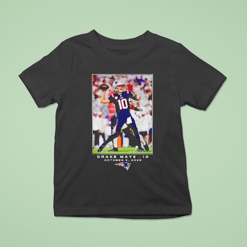 Drake Maye New England Patriots Nfl Flash Features Week 5 Shirt