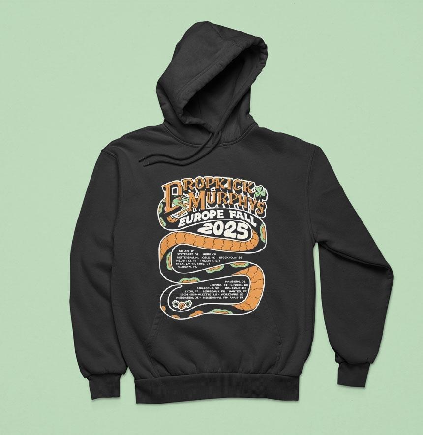 Dropkick Murphys Europe Fall Tour 2025 Shirt Dropkick Murphys Europe Fall Tour 2025 Shirt