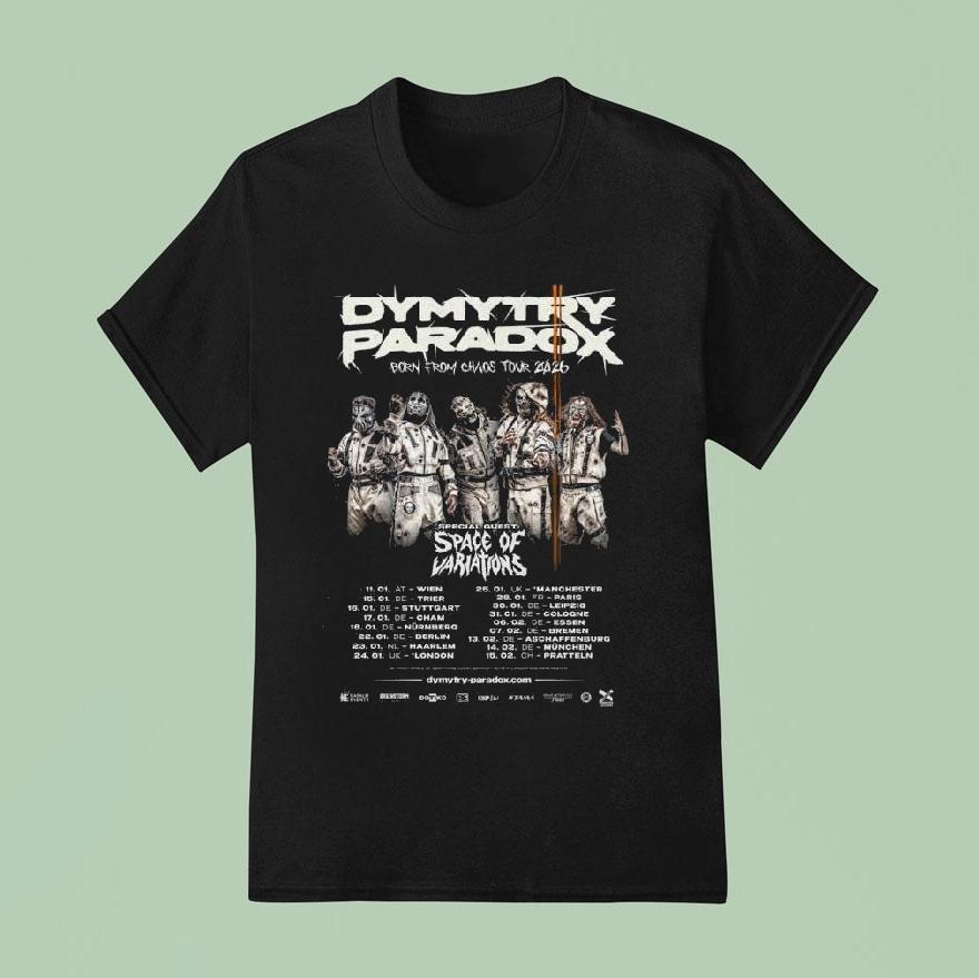 Dymytry Paradox Born From Chaos Tour 2026 Shirt