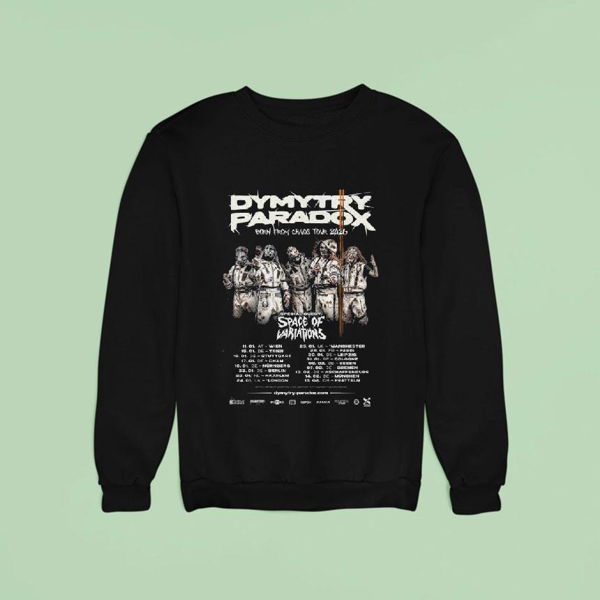 Dymytry Paradox Born From Chaos Tour 2026 Shirt Dymytry Paradox Born From Chaos Tour 2026 Shirt