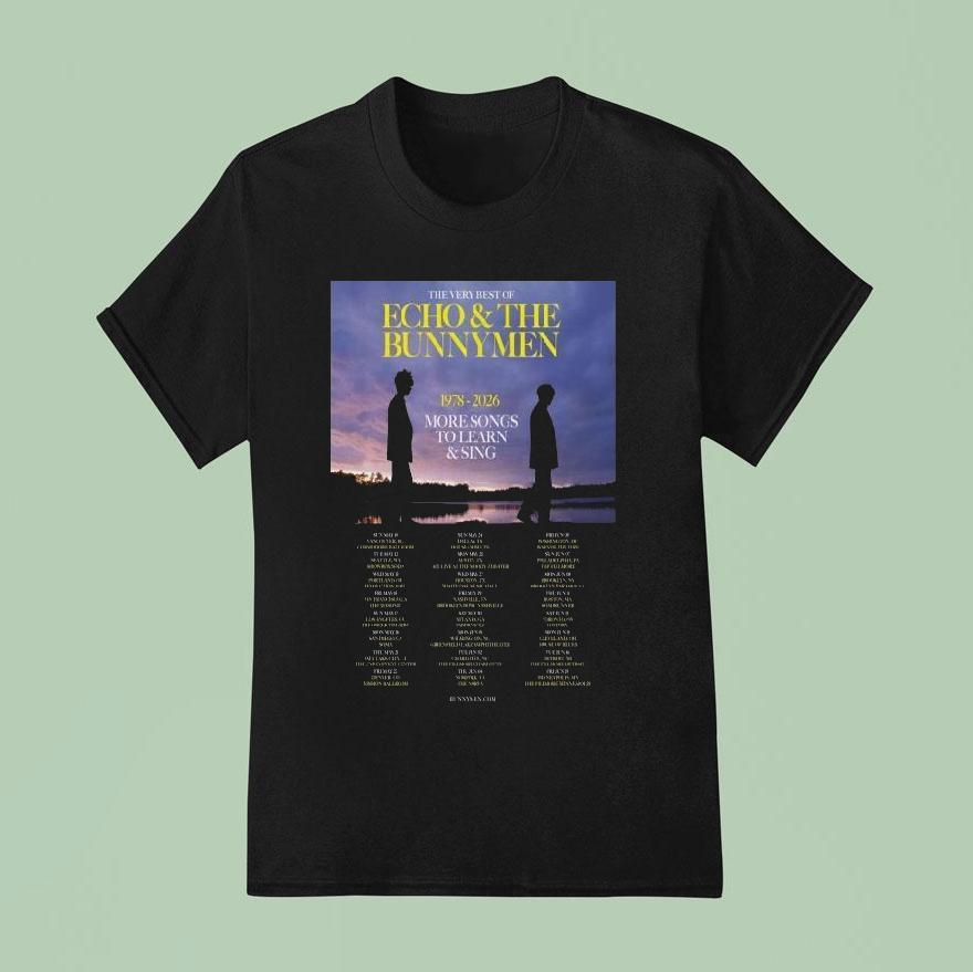 Echo And The Bunnymen More Songs To Learn And Sing Tour 2026 Dates Shirt