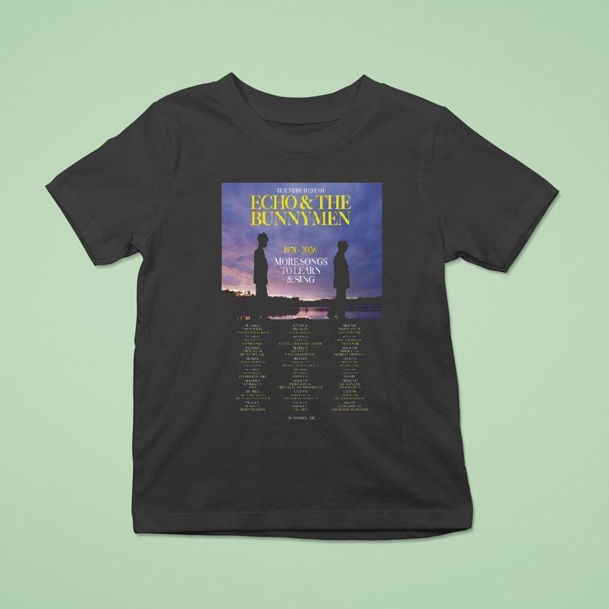 Echo And The Bunnymen More Songs To Learn And Sing Tour 2026 Dates Shirt