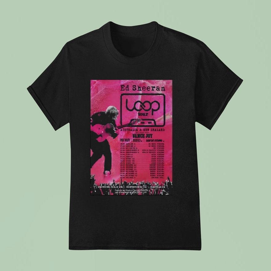 Ed Sheeran 2026 Australia And New Zealand Tour Shirt