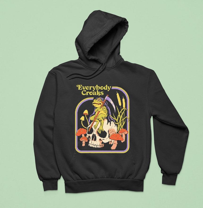 Everybody Croaks Frog And Skull Shirt Everybody Croaks Frog And Skull Shirt
