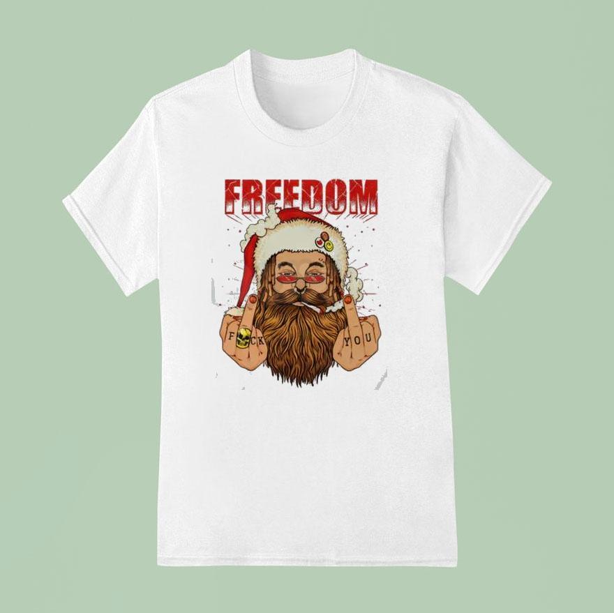 Freedom Defiant Santa Claus Shirt