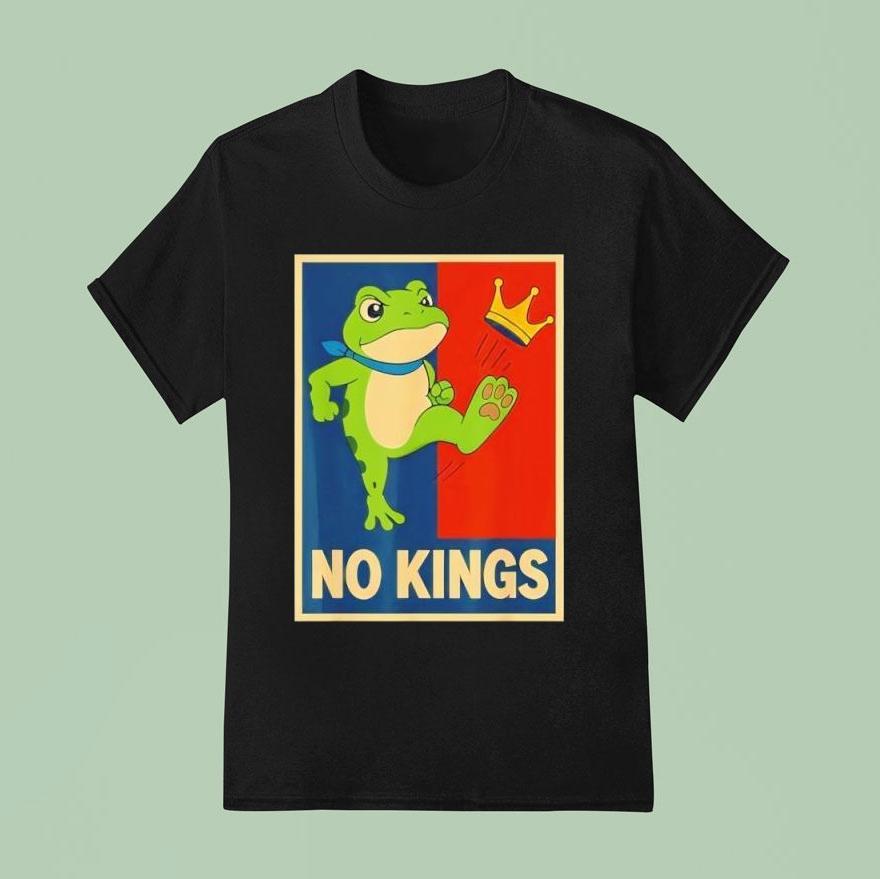 Frog No Kings No Kings In America Retro Shirt