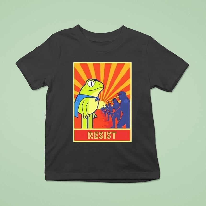 Frog Resist Portland Frog Protest Activist Shirt