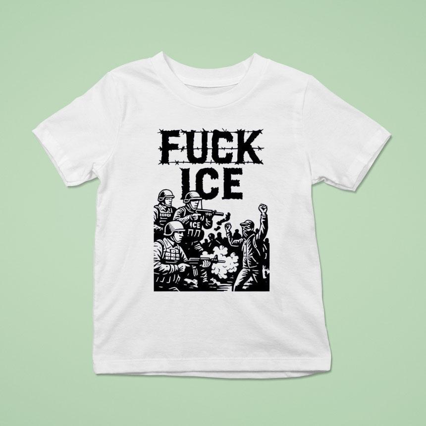 Fuck Ice Barbed Wire Protest Shirt