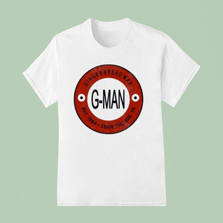 G-man Gingerbread Man Est 1984 State College Shirt