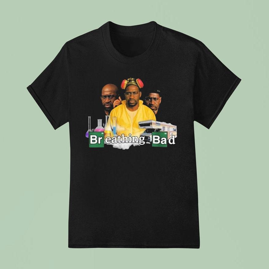 George Floyd X Breaking Bad Breathing Bad Shirt