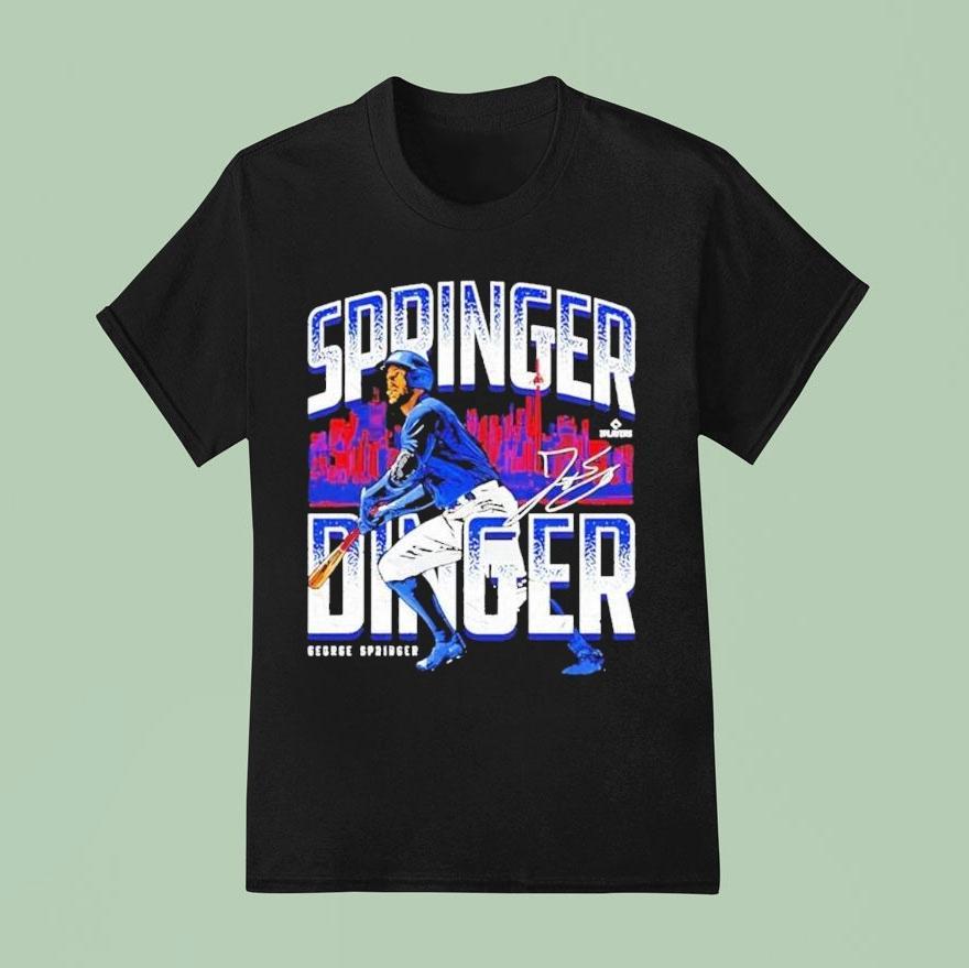 George Springer Toronto Blue Jays Springer Dinger Skyline Shirt