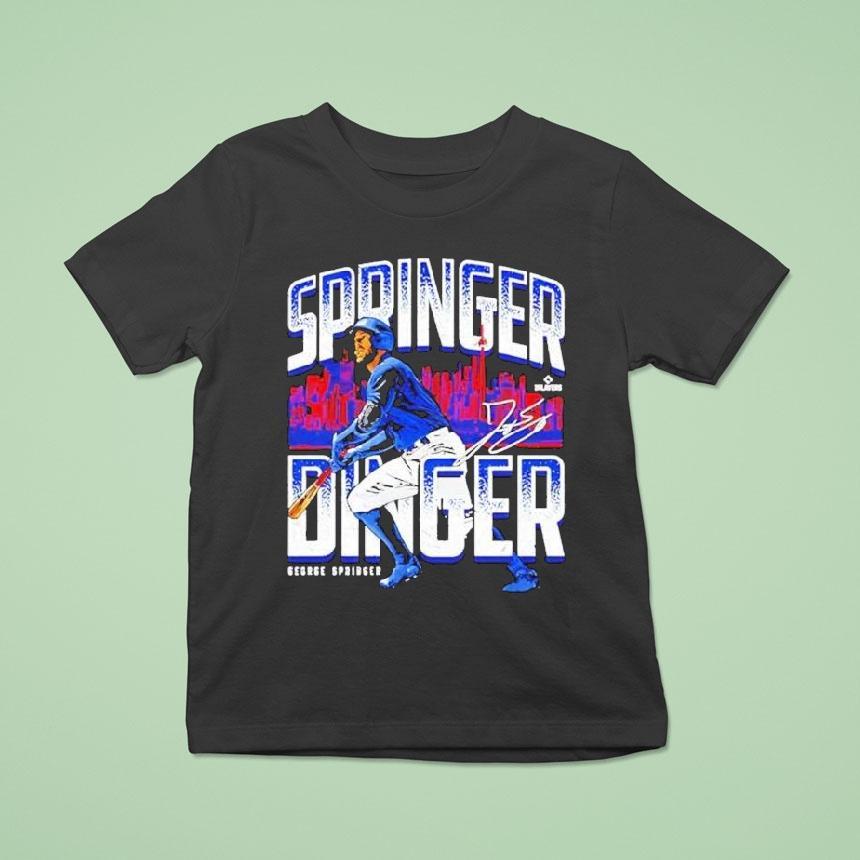 George Springer Toronto Blue Jays Springer Dinger Skyline Shirt