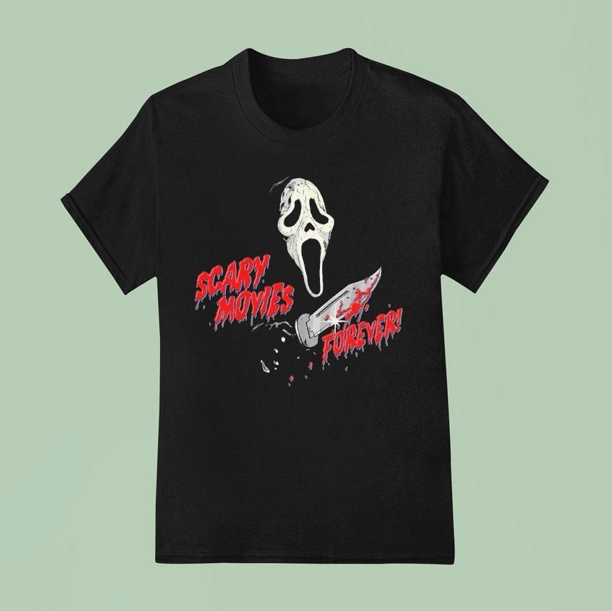 Ghostface Scary Movies Forever! Knife Shirt