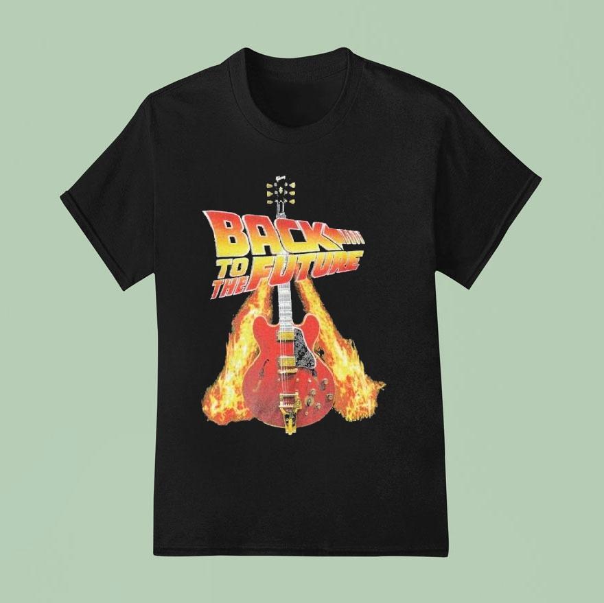 Gibson Back To The Future Guitar Shirt