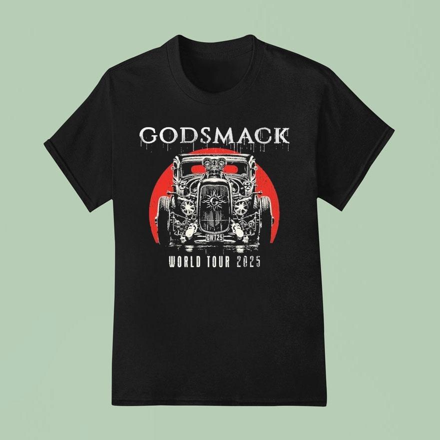 Godsmack Gwt25 World Tour 2025 Jeep Shirt