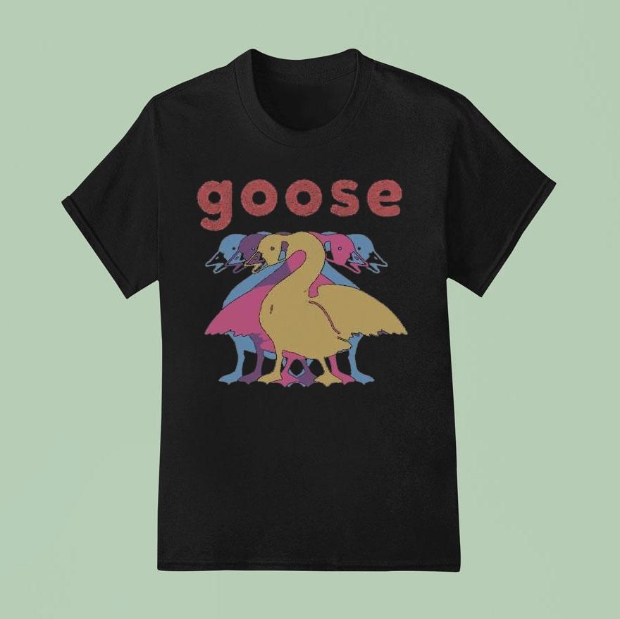 Goose 5 Logo Wine Shirt