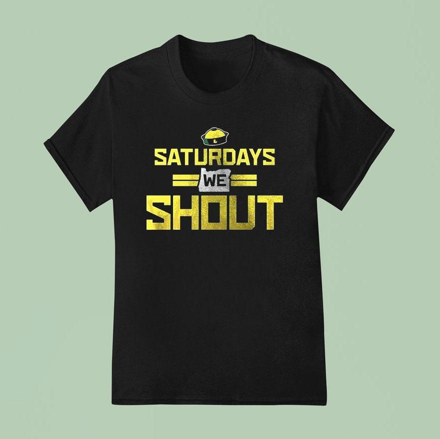 Grateful Dead X Oregon Ducks Saturdays We Shout Shirt