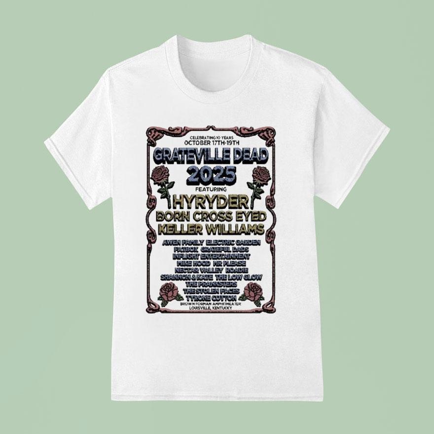 Grateville Dead Oct 17-19 2025 Brown Forman Amphitheater Shirt
