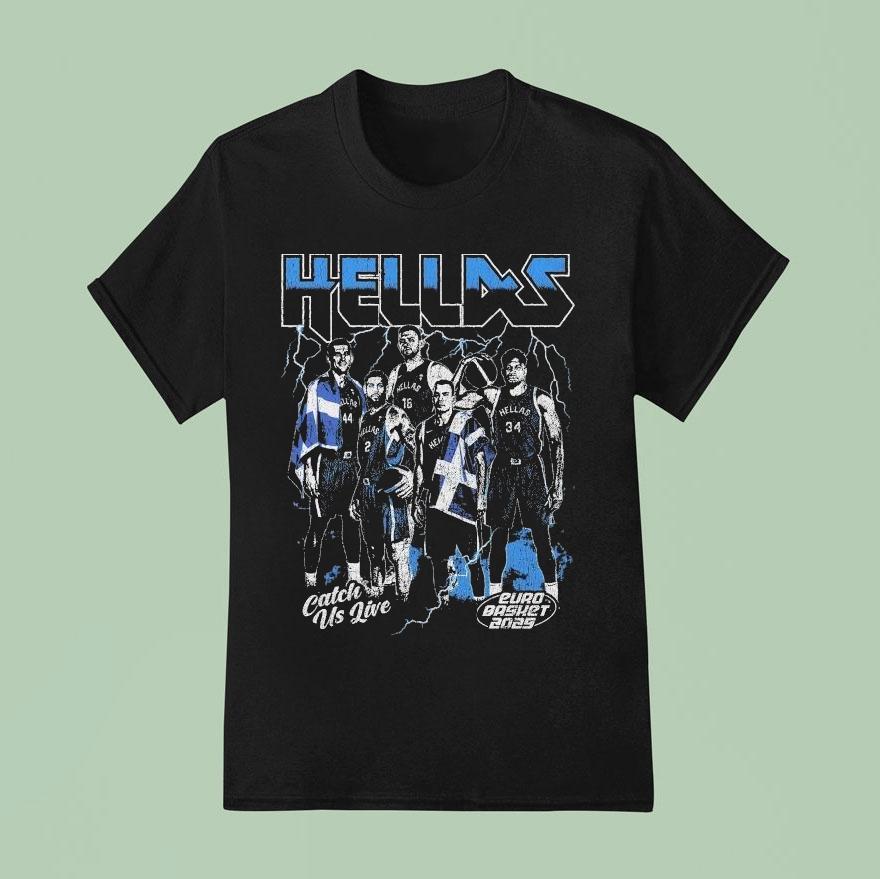 Greece Catch Us Live Euro Basket 2025 Shirt