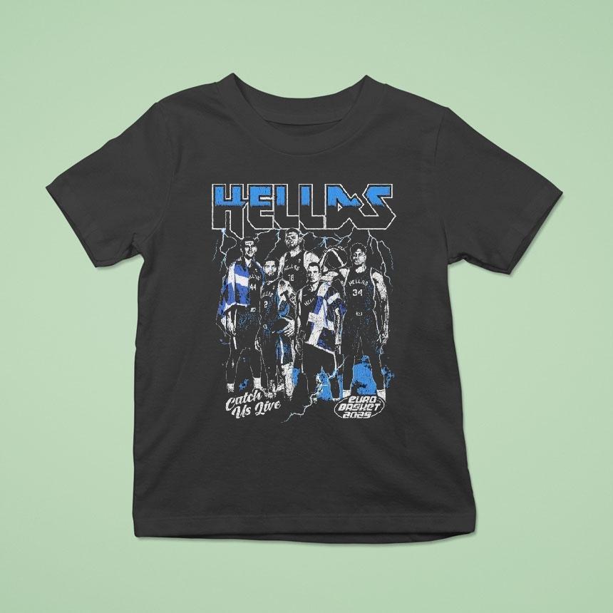 Greece Catch Us Live Euro Basket 2025 Shirt