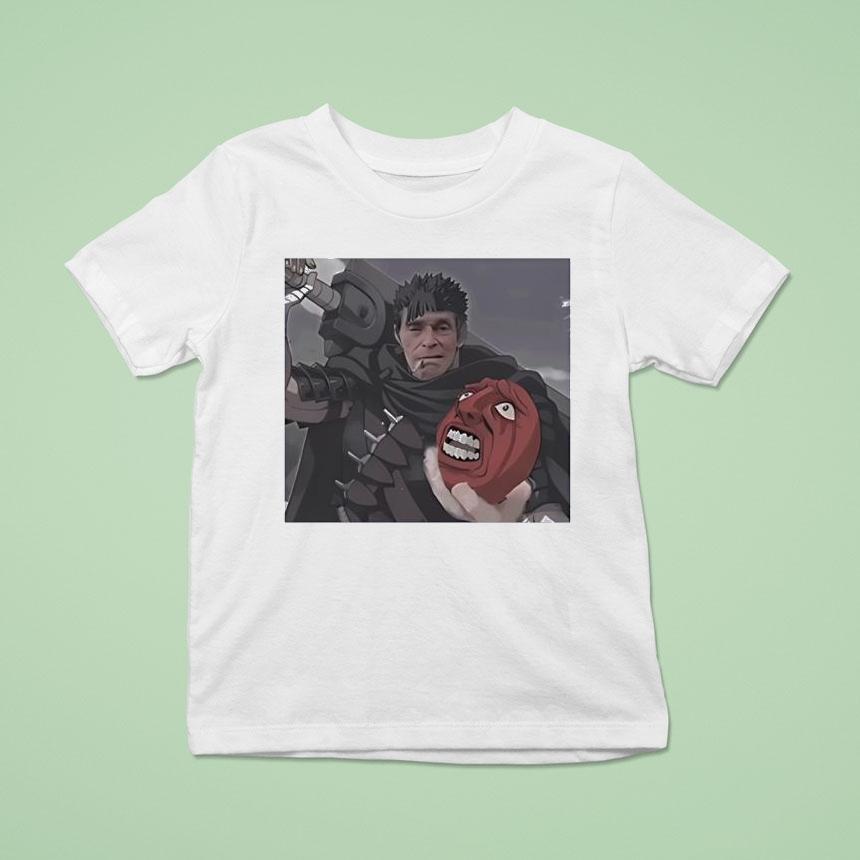 Guts Dafoe Berserk Guts Willem Dafoe Meme Shirt