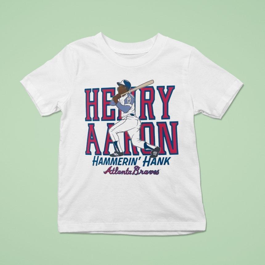 Hank Aaron Atlanta Braves Henry Aaron Hammerin’ Hank Baseball Mlb Shirt