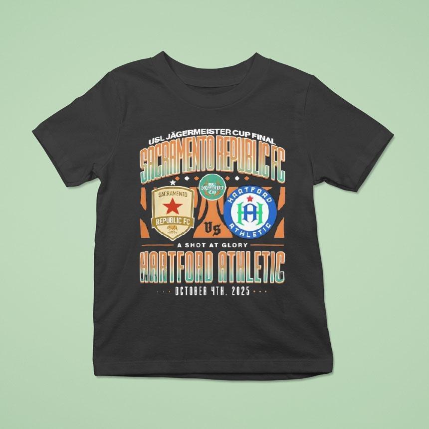 Hartford Athletic Sacramento Republic Usl Jagermeister Cup Soccer Final Shirt