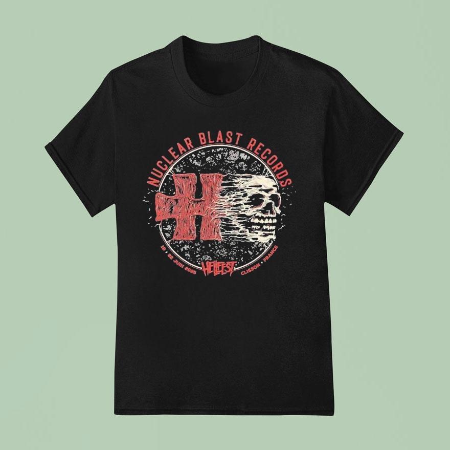 Hellfest Open Air Festival 2025 19-22 June At Clisson France Collab X Nuclear Blast Shirt