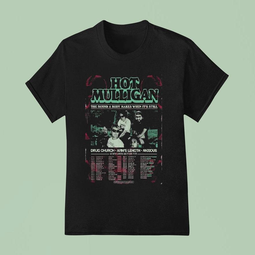 Hot Mulligan North America Tour 2025 Concert Shirt