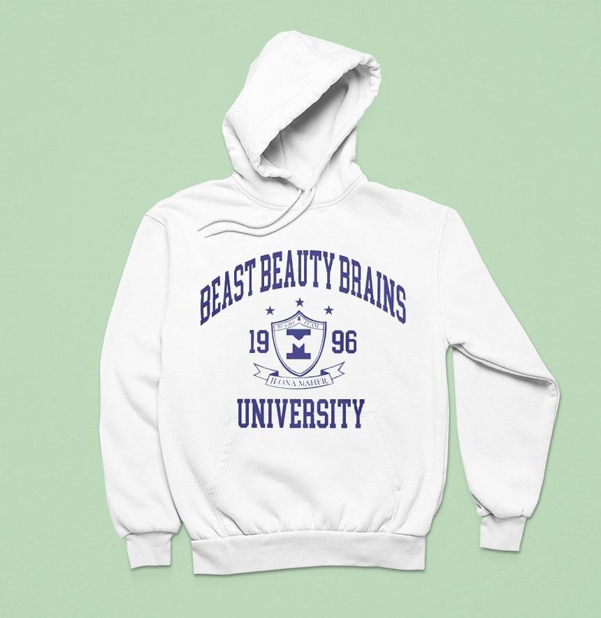 Ilona Maher Beast Beauty Brains University Shirt Ilona Maher Beast Beauty Brains University Shirt