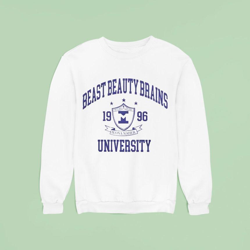 Ilona Maher Beast Beauty Brains University Shirt Ilona Maher Beast Beauty Brains University Shirt