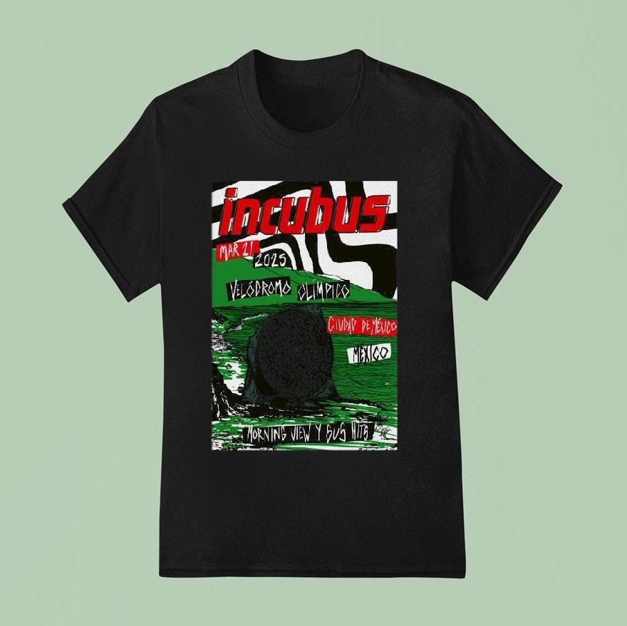 Incubus Olympic Velodrome March 21 2025 Show Shirt