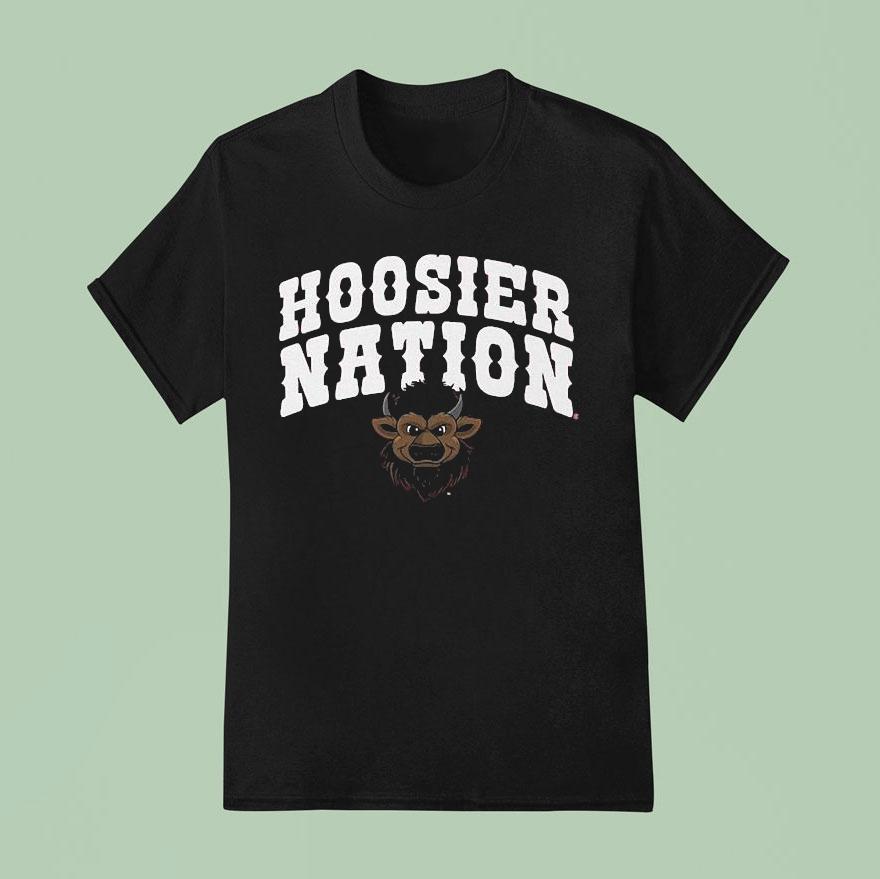Indiana Hoosiers Hoosier Nation Mascot Head Shirt