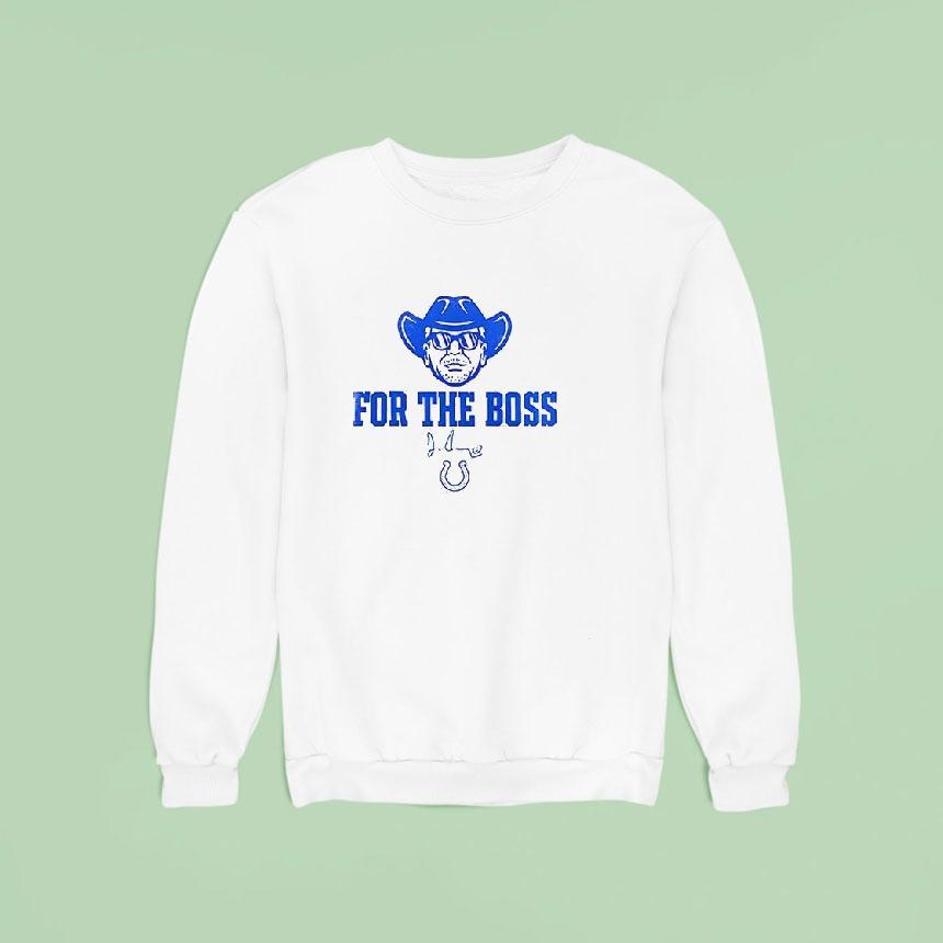 Indianapolis Colts Jim Irsay For The Boss Signature Logo Shirt Indianapolis Colts Jim Irsay For The Boss Signature Logo Shirt