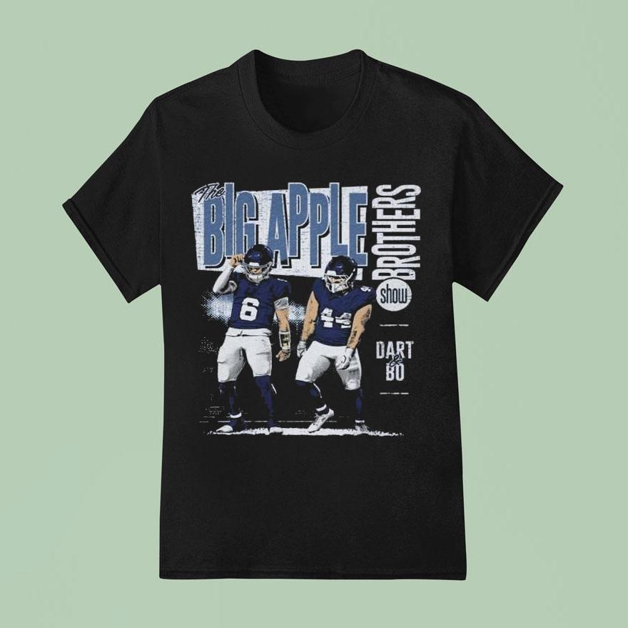 Jaxson Dart Cam Skattebo New York G Big Apple Brothers Shirt