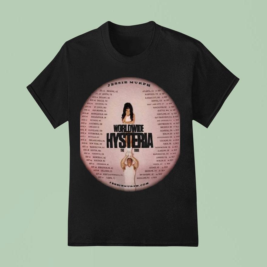 Jessie Murph Worldwide Hysteria Tour Dates 2025 Shirt