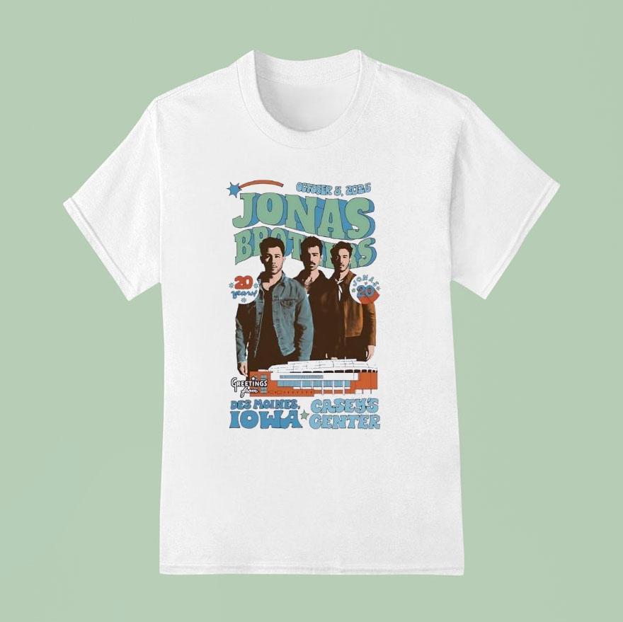 Jonas Brothers Des Moines Iowa Casey’s Center 2025 Shirt