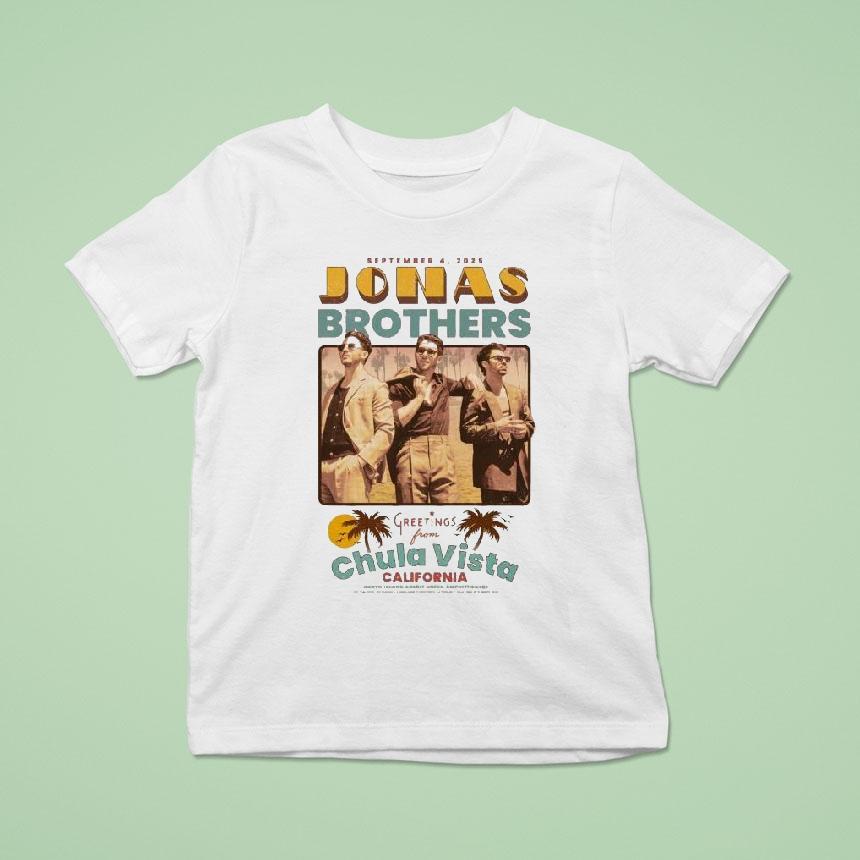 Jonas Brothers Greetings From Chula Vista Ca 04 Sep 2025 Shirt