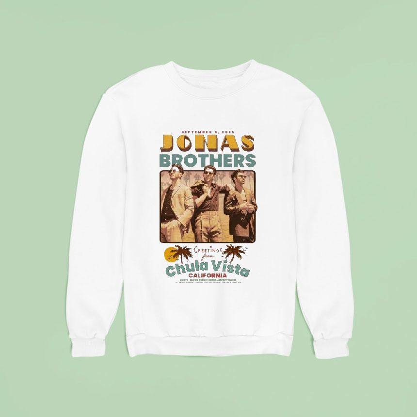 Jonas Brothers Greetings From Chula Vista Ca 04 Sep 2025 Shirt Jonas Brothers Greetings From Chula Vista Ca 04 Sep 2025 Shirt