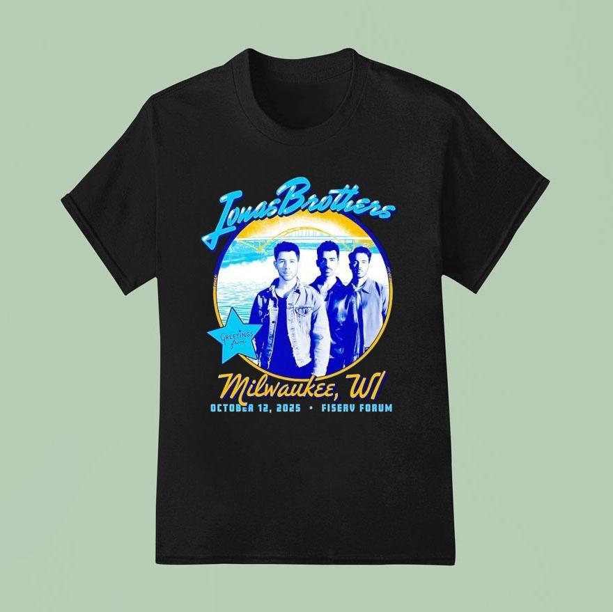 Jonas Brothers Greetings From Your Hometown Milwaukee Wl 2025 Shirt