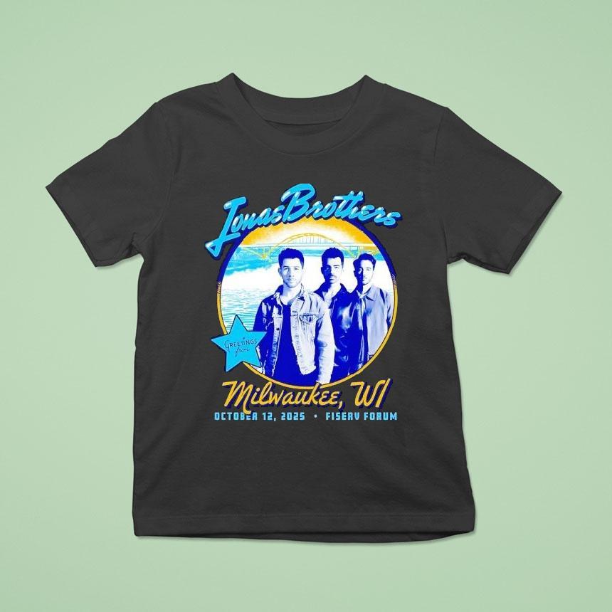 Jonas Brothers Greetings From Your Hometown Milwaukee Wl 2025 Shirt