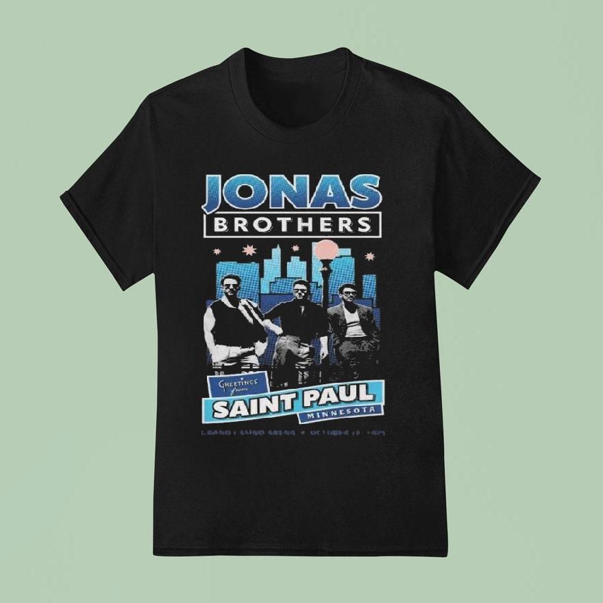 Jonas Brothers St. Paul, Mn October 10 2025 Concert Shirt