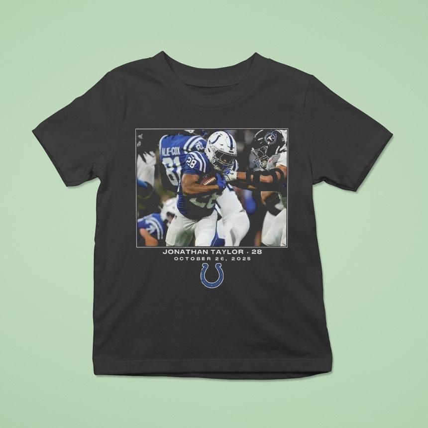 Jonathan Taylor Indianapolis Colts Nfl Flash Features Week 8 Shirt