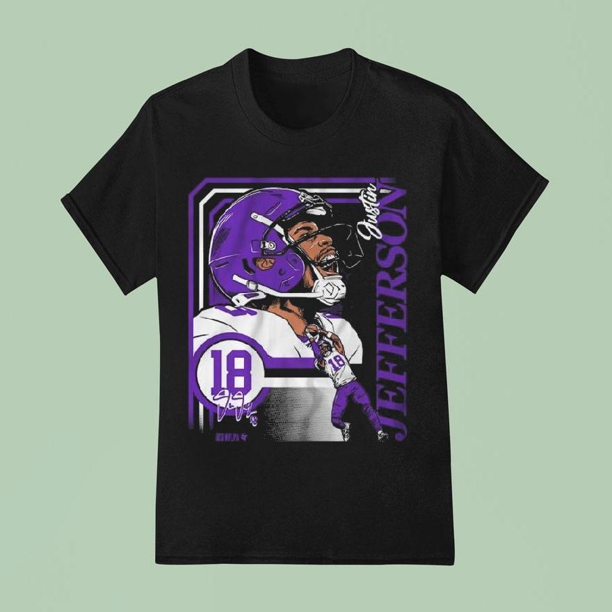 Justin Jefferson Collage Frame Shirt