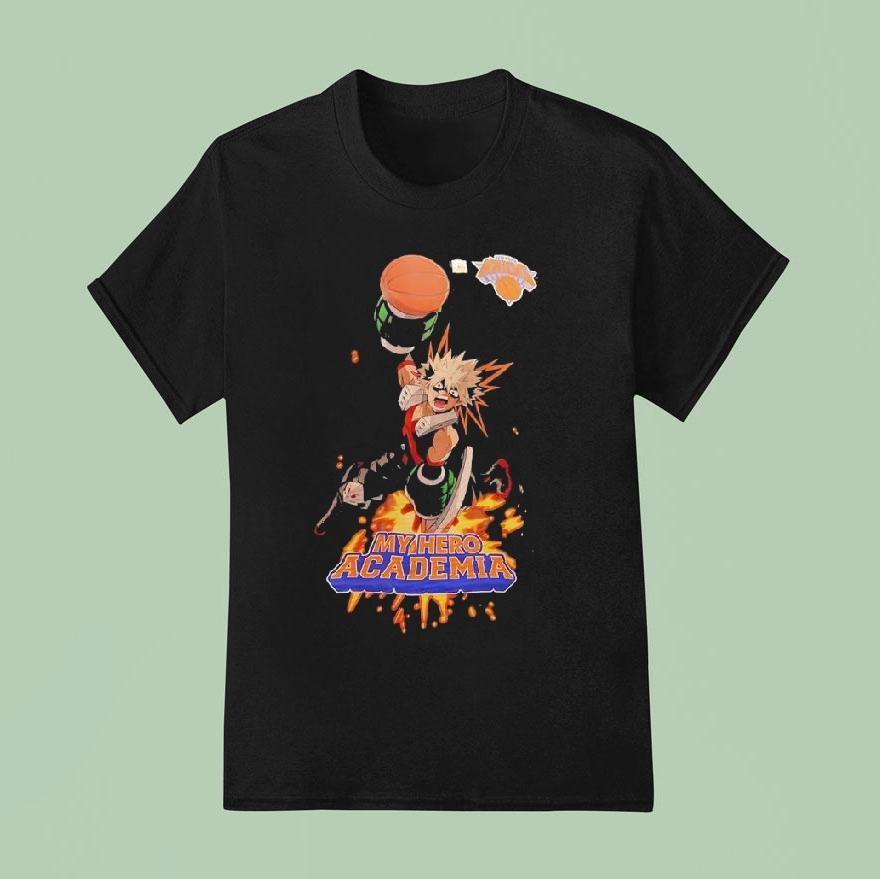 Katsuki Bakugo My Hero Academia New York Knicks Logo Shirt