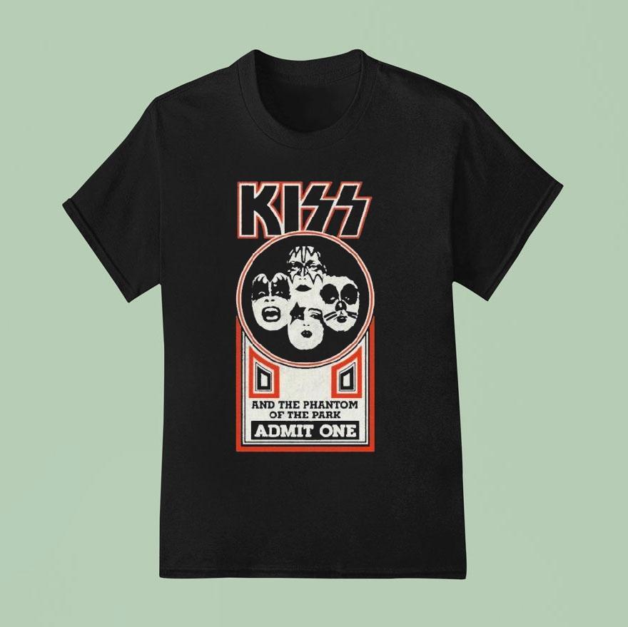 Kiss Klassics And The Phantom Of The Park Admit One Shirt