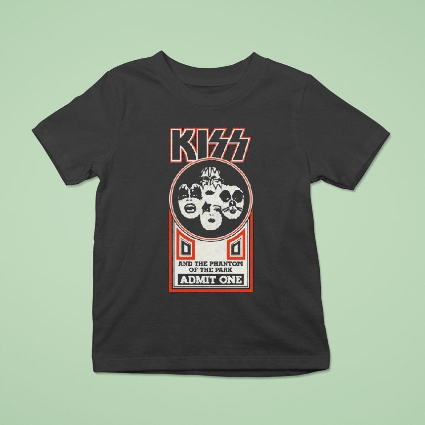 Kiss Klassics And The Phantom Of The Park Admit One Shirt
